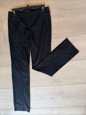 INC International Concepts Black Ponte Slim Trousers